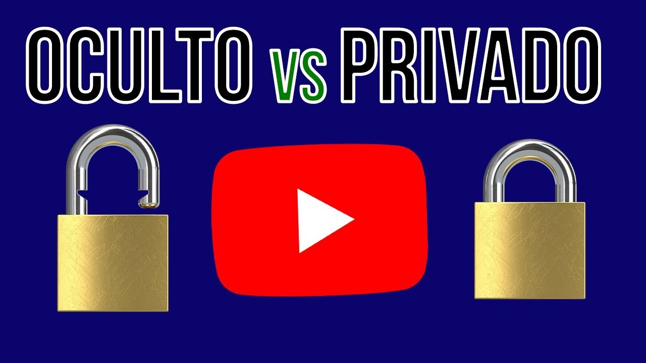 oculto vs privado video youtube