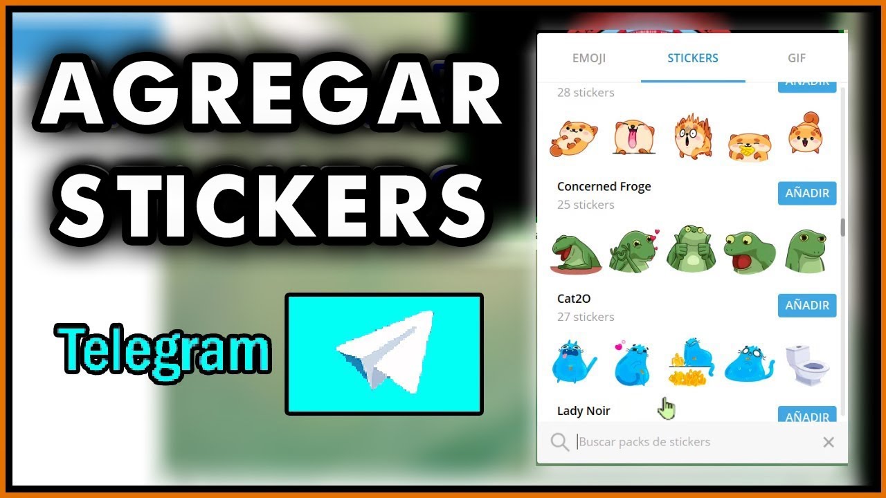 Cómo añadir Nuevos Stickers en Telegram